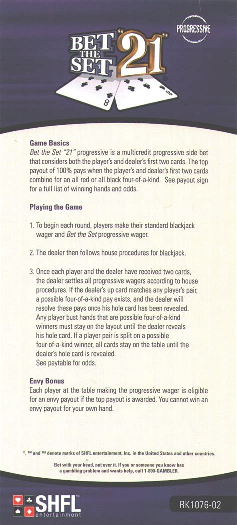 bet the set 21|Beating the Pair Square (Bet the Set) Blackjack Side .